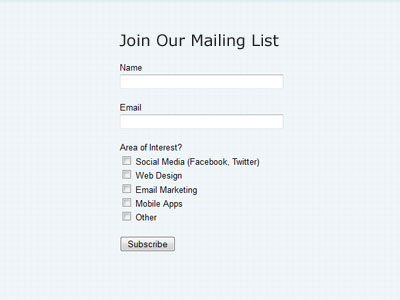 Opt-In Form 